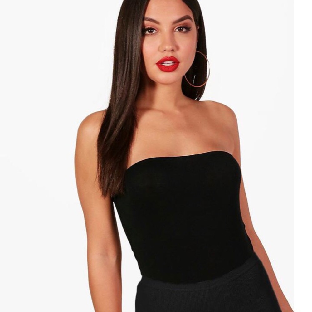 Black strapless bodysuit size 8 **NEW W/ TAGS